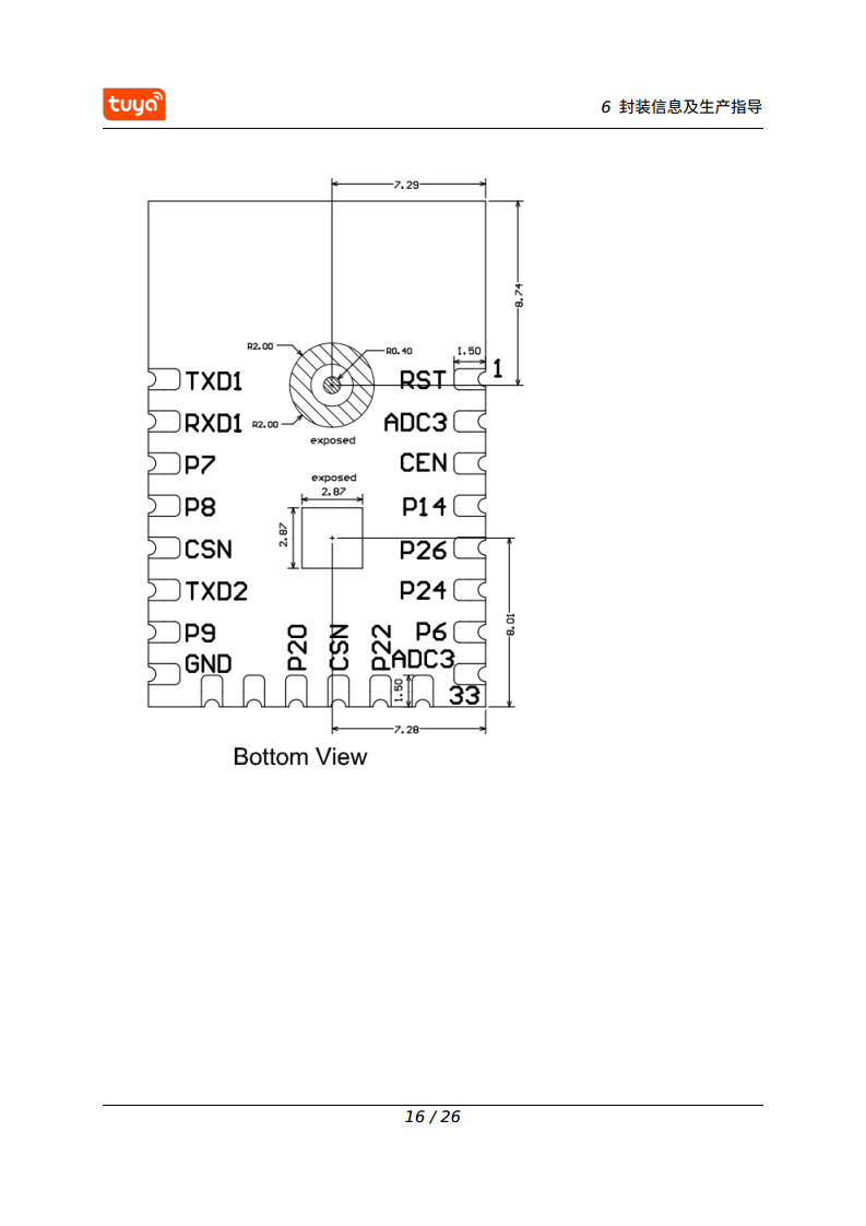 涂鸦智能 CB3S Wi-Fi & Bluetooth 模组图片
