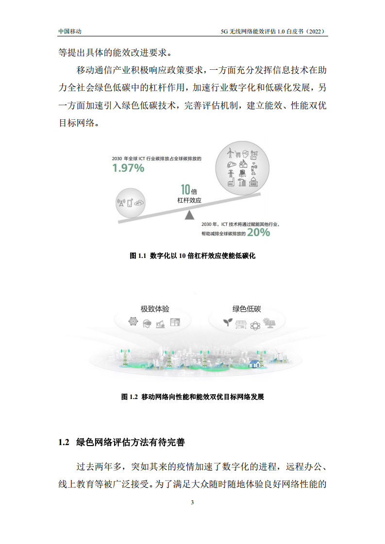 5G无线网络能效评估1.0白皮书图片