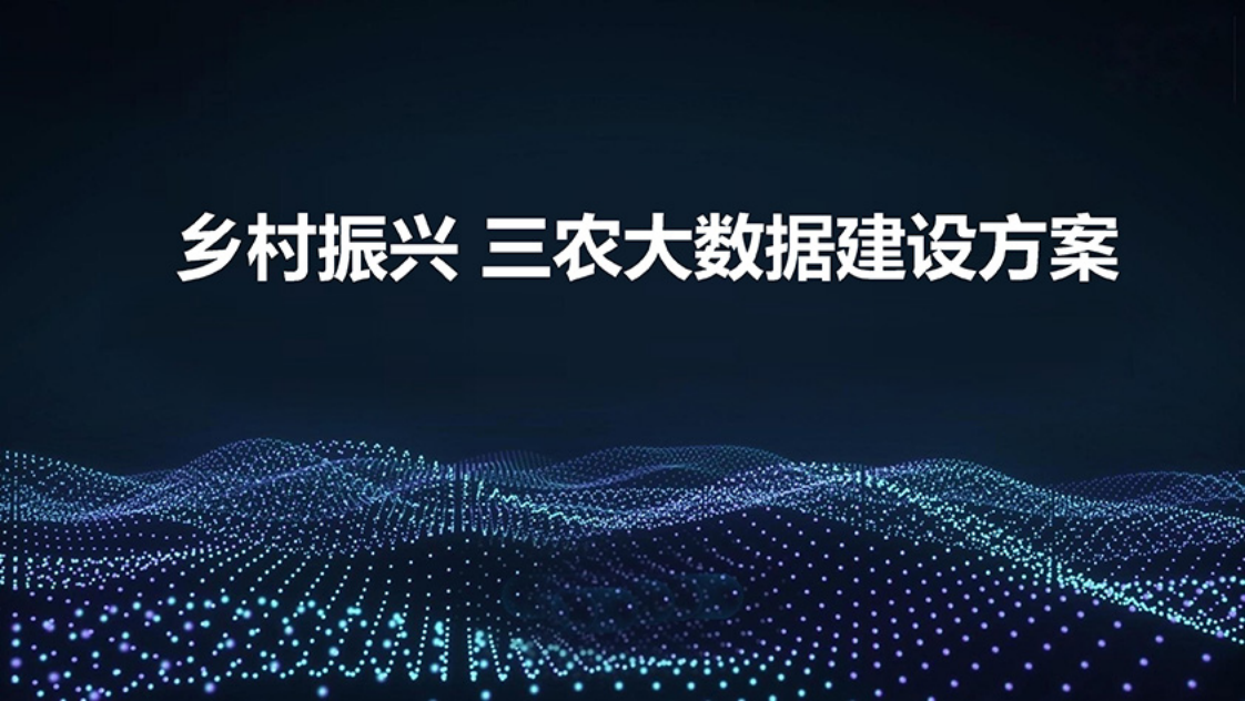 乡村振兴三农大数据建设方案图片