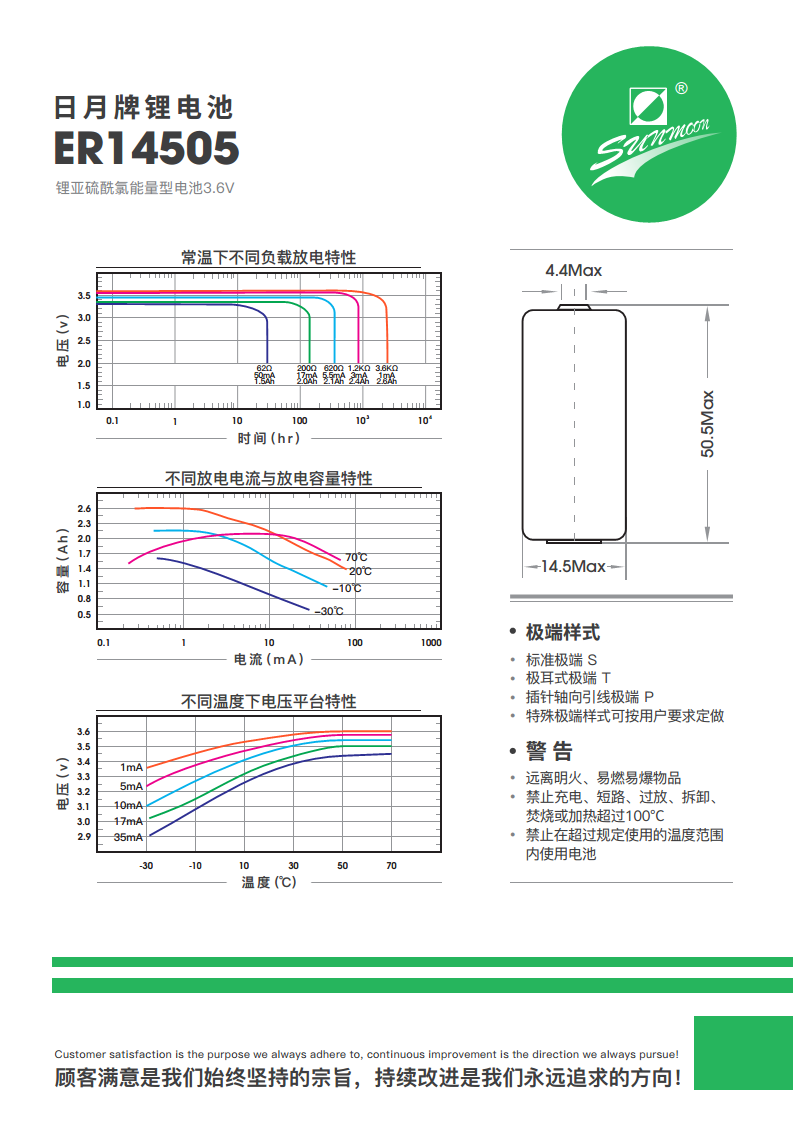 日月ER14505 3.6V水表电池 智能IC卡水表气表数控系统锂亚电池图片