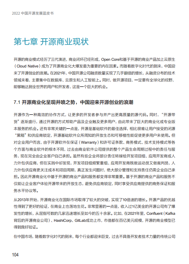  2022中国开源发展蓝皮书图片