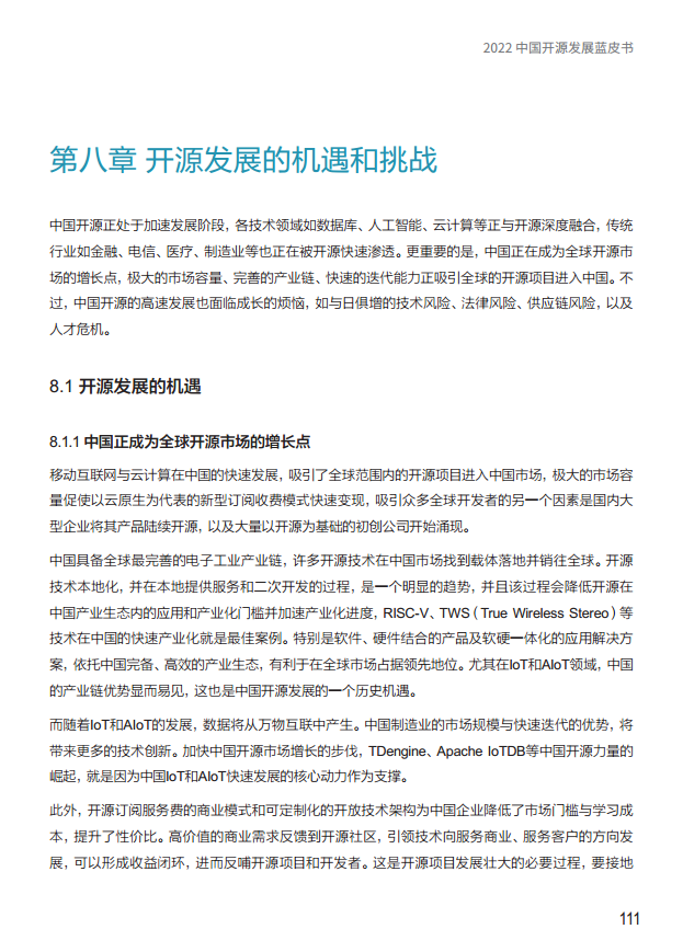  2022中国开源发展蓝皮书图片