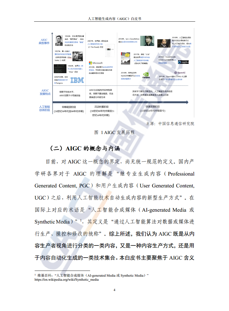 人工智能生成内容（AIGC）白皮书图片