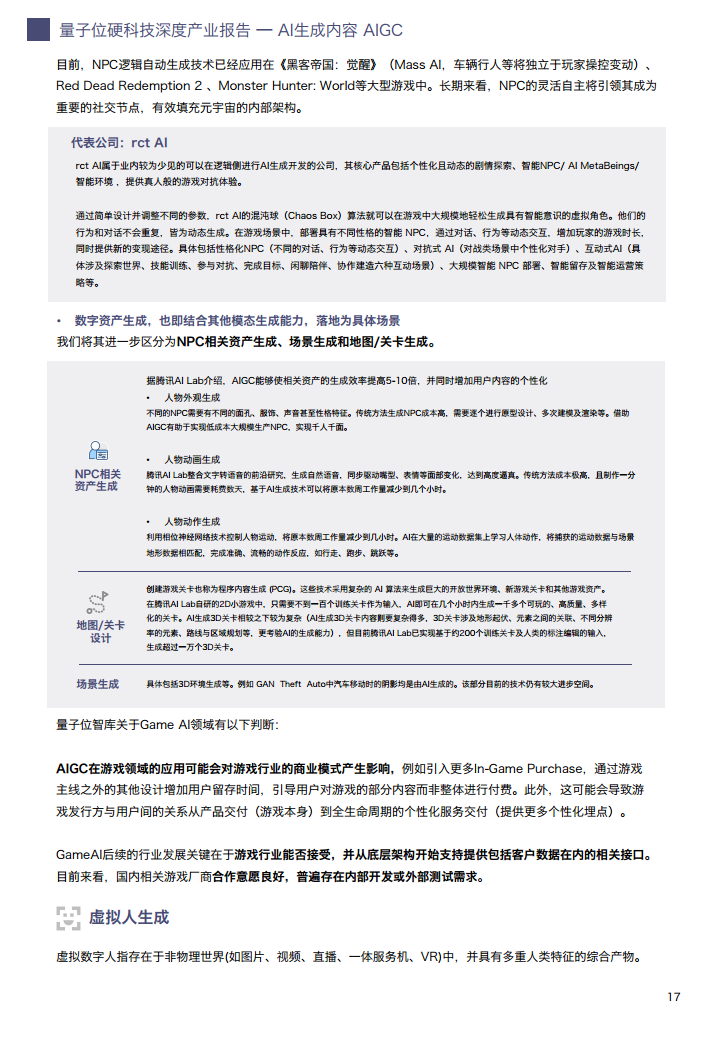 AIGC/AI生成内容产业展望报告图片