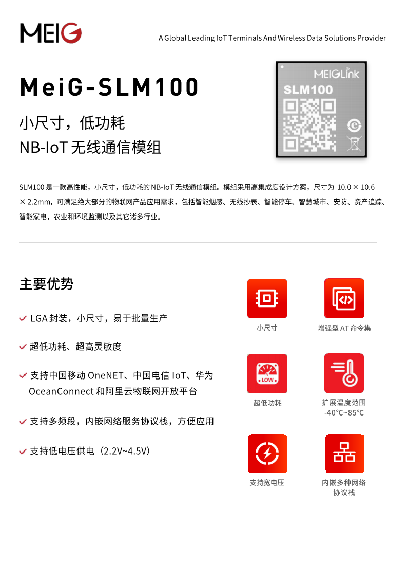 美格智能NB-IoT模组SLM100图片