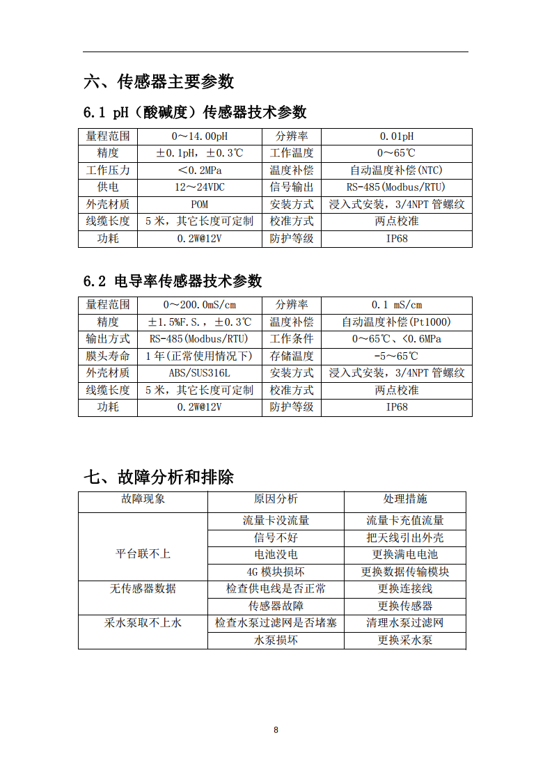 泵吸式管网水质检测仪多参数水质在线监测流量+液位图片