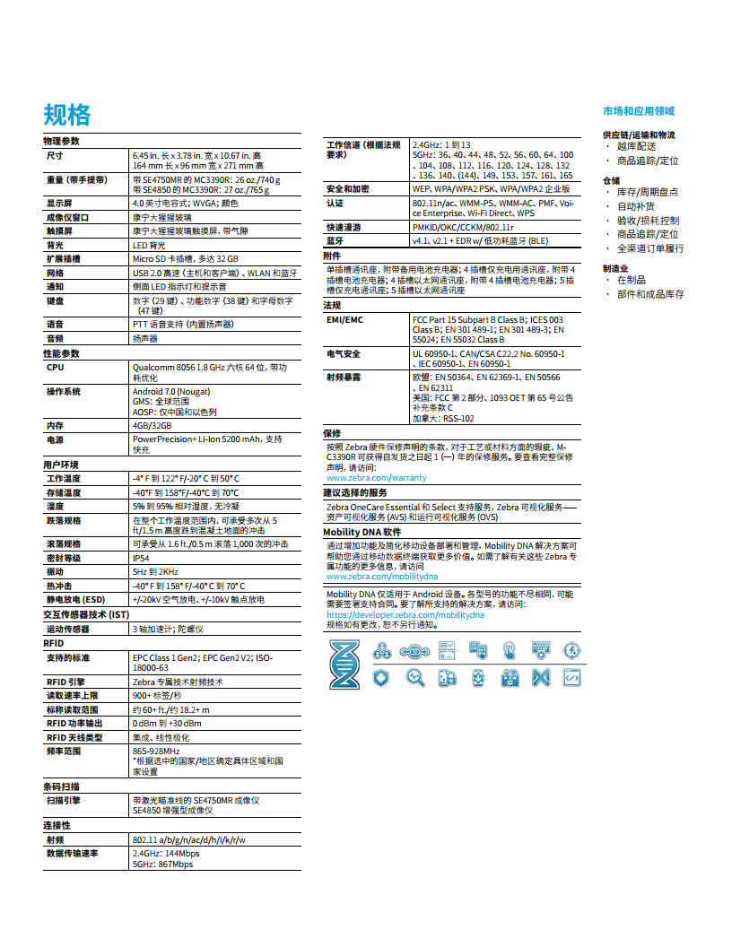 ZEBRA斑马MC3390R 集成式远距离UHF RFID读取器图片