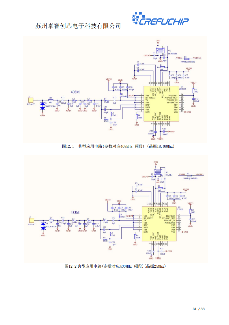 ZC2103无线收发芯片图片