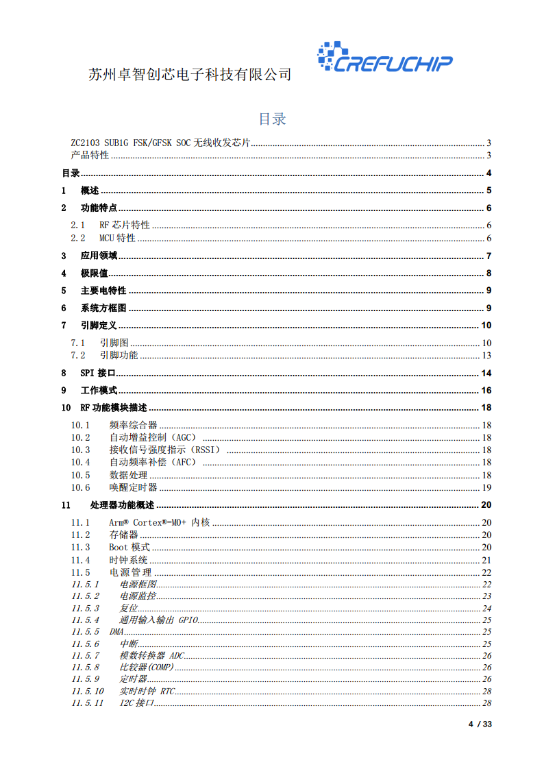 ZC2103无线收发芯片图片