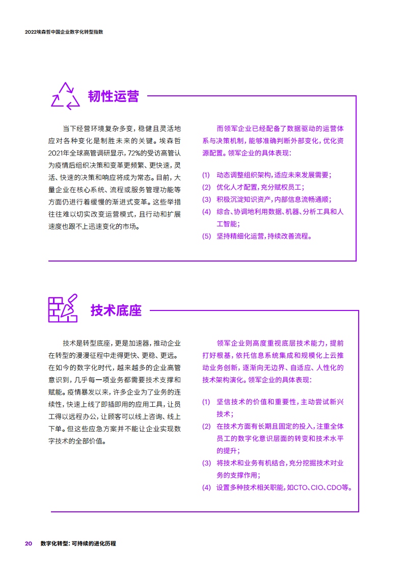 2022埃森哲中国企业数字化转型指数：数字化转型：可持续的进化历程图片