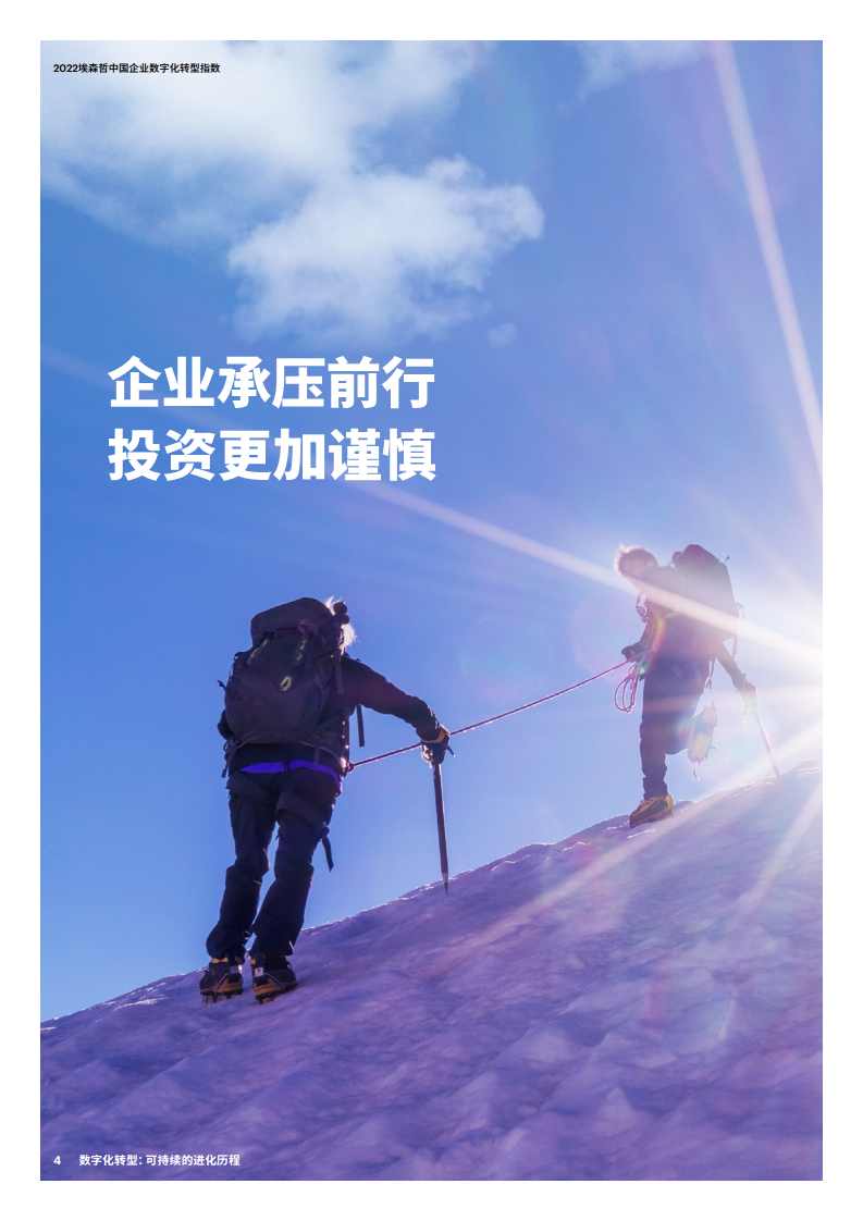 2022埃森哲中国企业数字化转型指数：数字化转型：可持续的进化历程图片