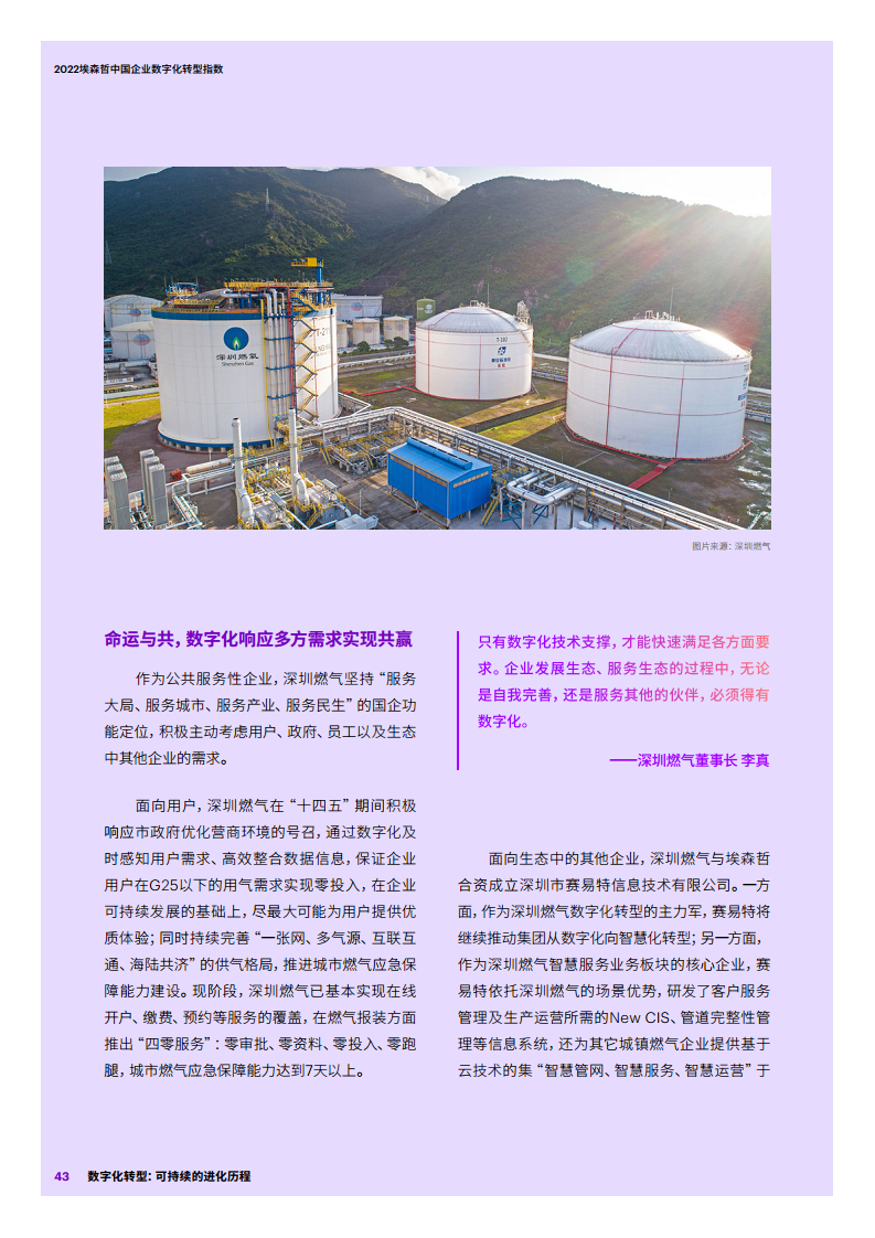 2022埃森哲中国企业数字化转型指数：数字化转型：可持续的进化历程图片