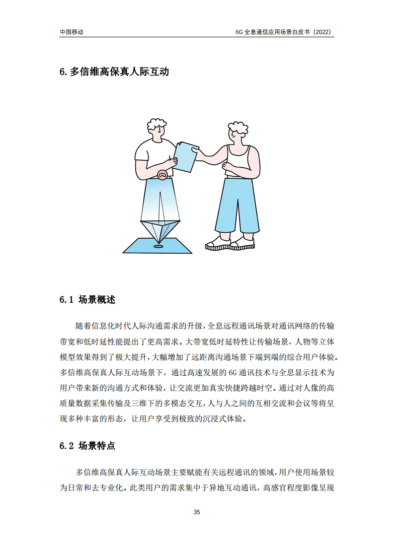 6G全息通信五大应用场景白皮书图片