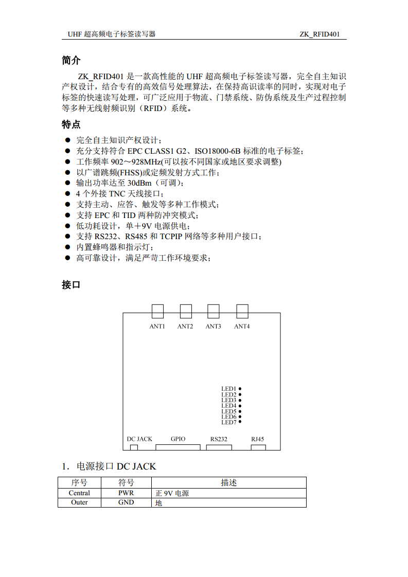四通道RFID分体式读写器图片