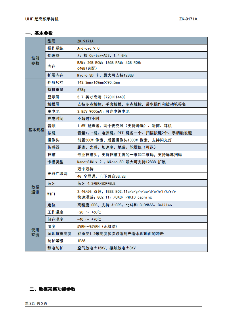 UHF超高频手持机图片