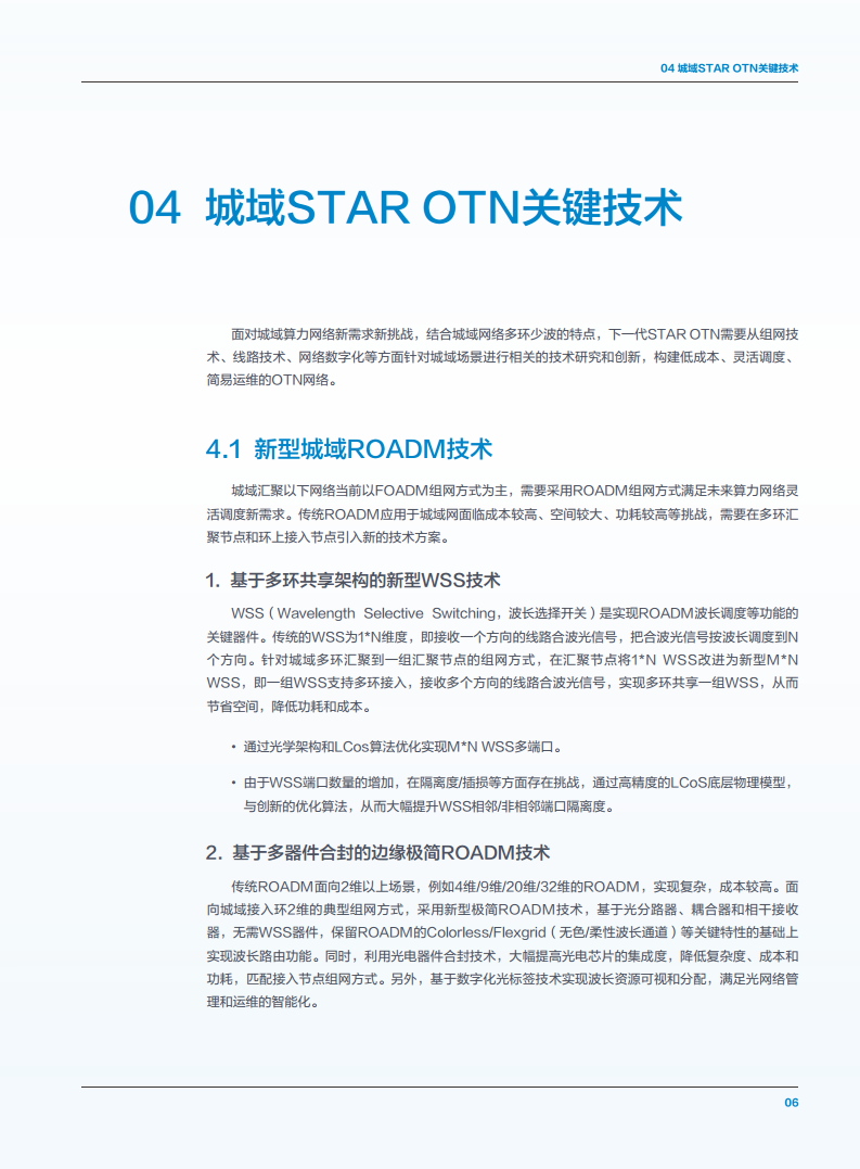 算力时代城域STAR OTN技术白皮书图片