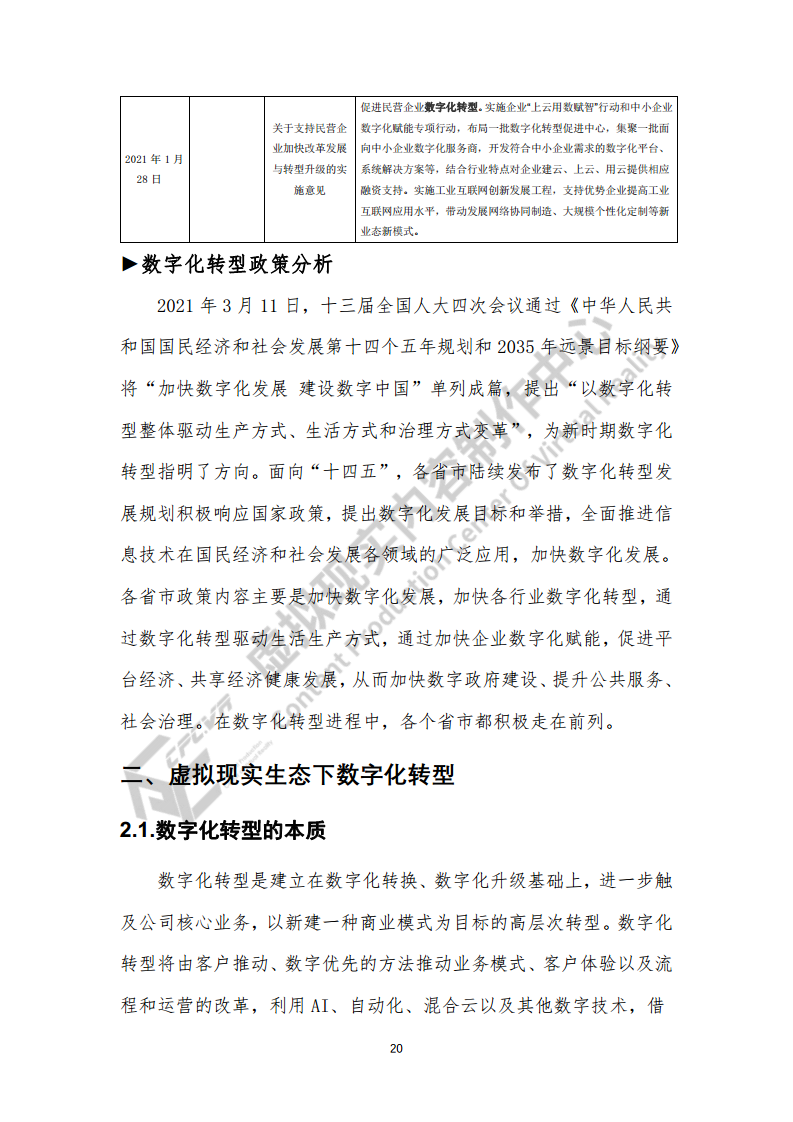 虚拟现实生态下数字化转型应用白皮书图片
