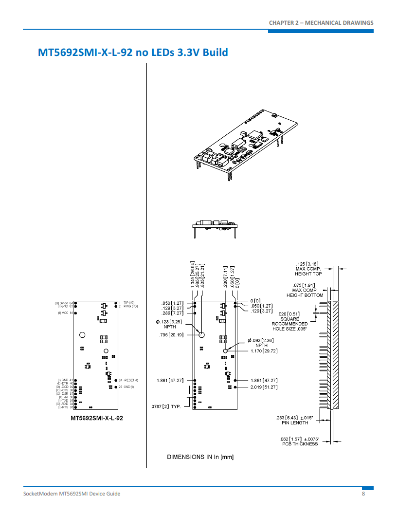 代理美国Multitech调制解调器MT5692SMI-L-92.R1图片