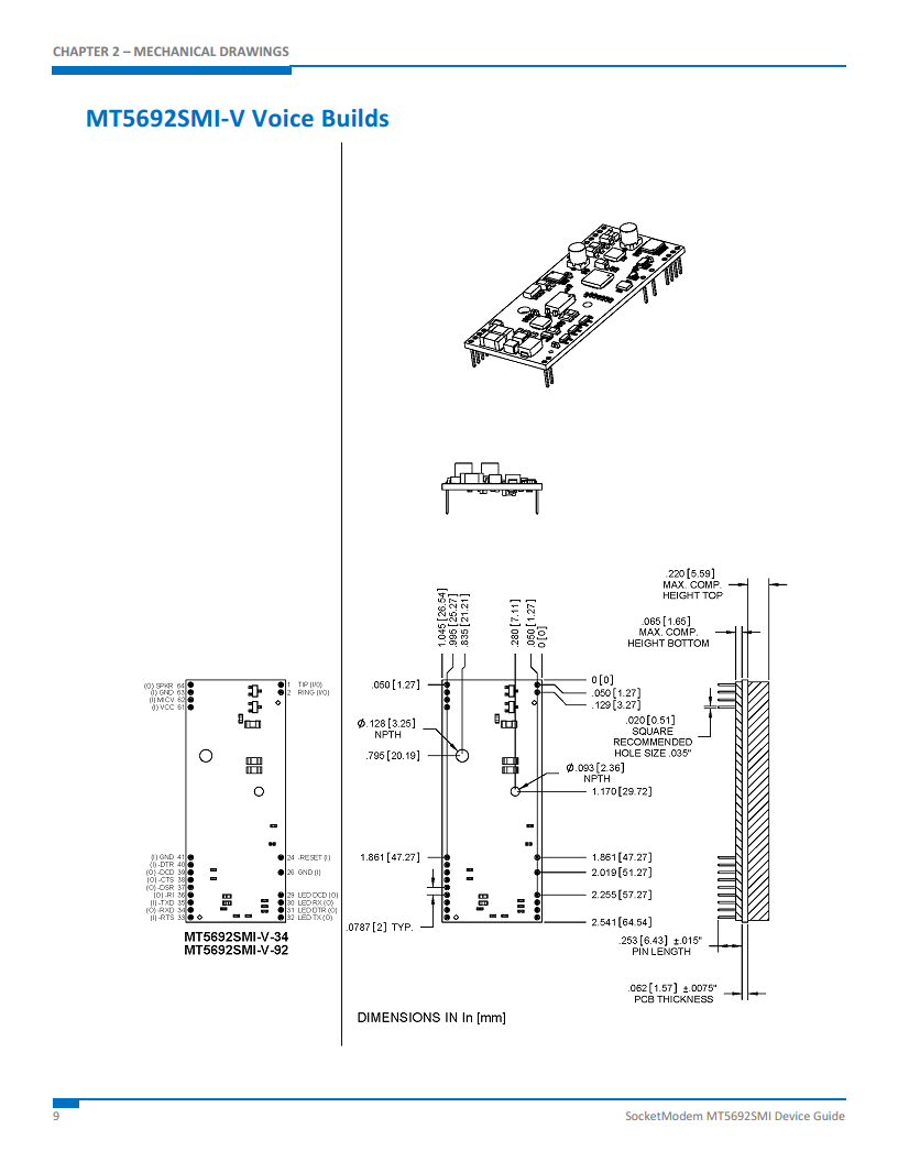 代理美国Multitech调制解调器MT5692SMI-L-92.R1图片