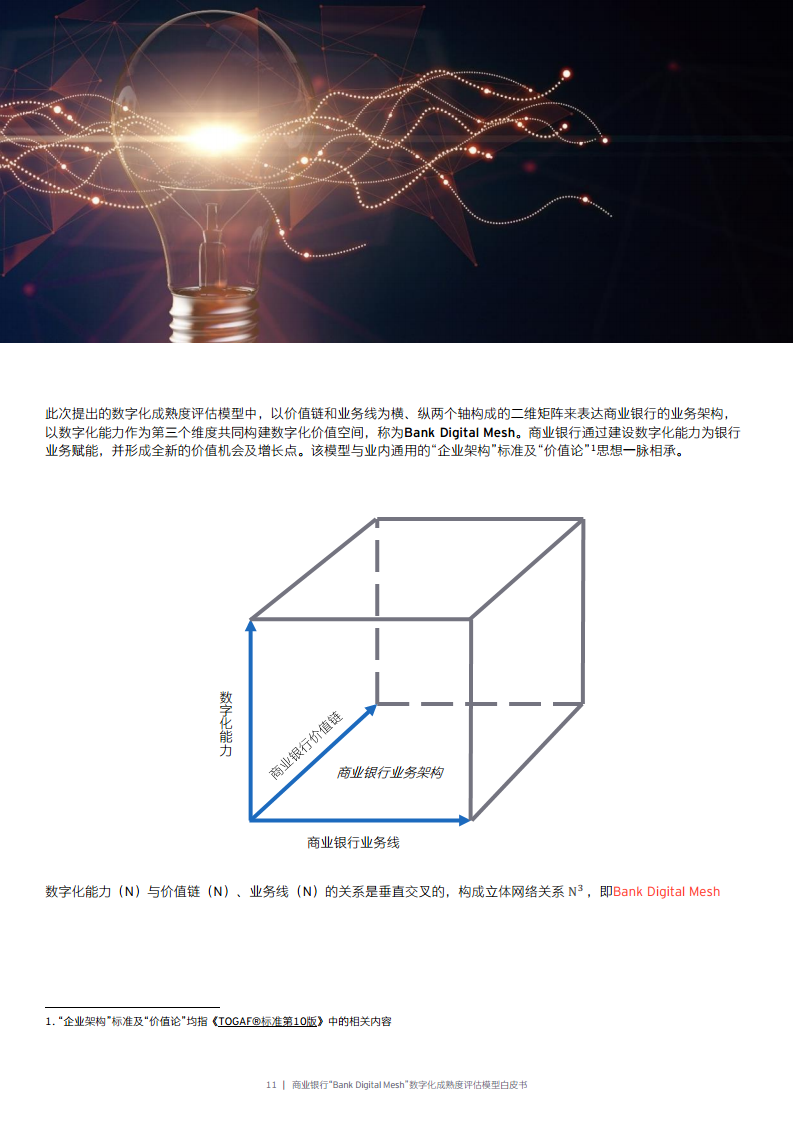 商业银行“Bank Digital Mesh”数字化成熟度评估模型白皮书图片