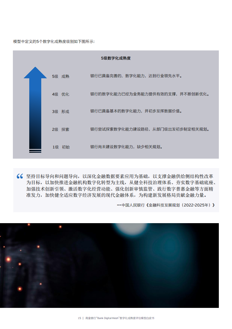 商业银行“Bank Digital Mesh”数字化成熟度评估模型白皮书图片