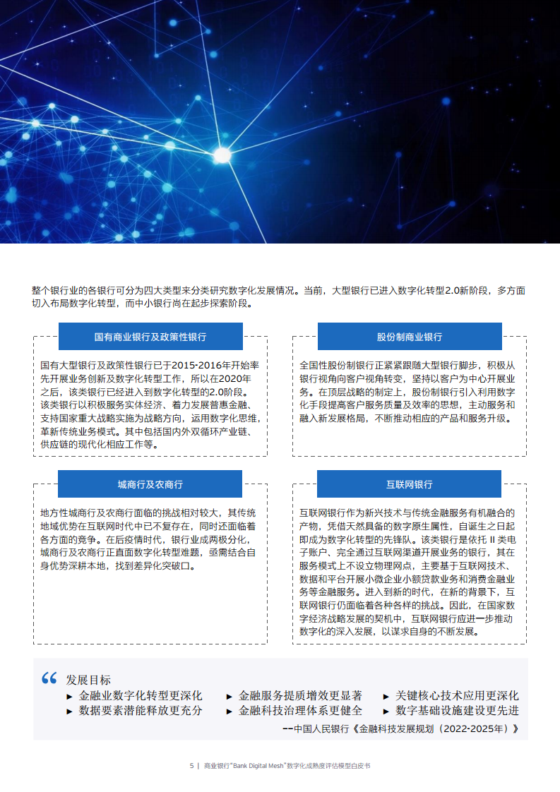 商业银行“Bank Digital Mesh”数字化成熟度评估模型白皮书图片