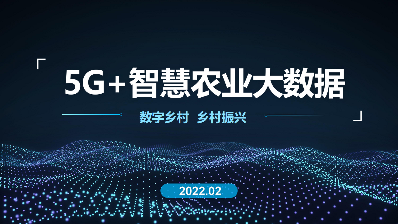 2022 5G+智慧农业大数据 数字乡村乡村振兴整体建设方案图片