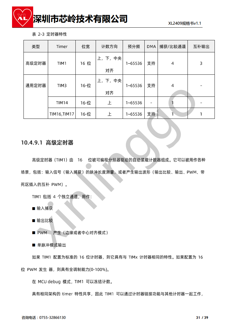 2.4G M0+核 SOC芯片 XL2409 无线收发 集成大资源M0核MCU图片