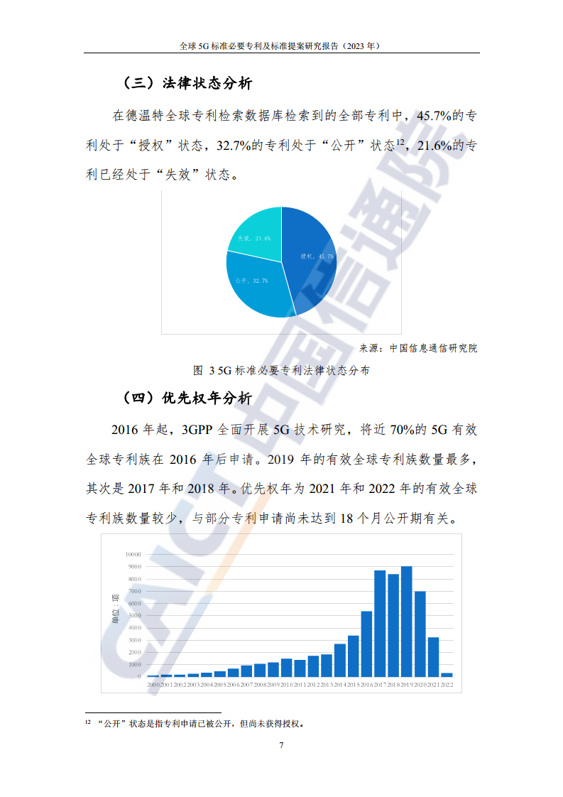 全球5G标准必要专利及标准提案研究报告（2023年）图片