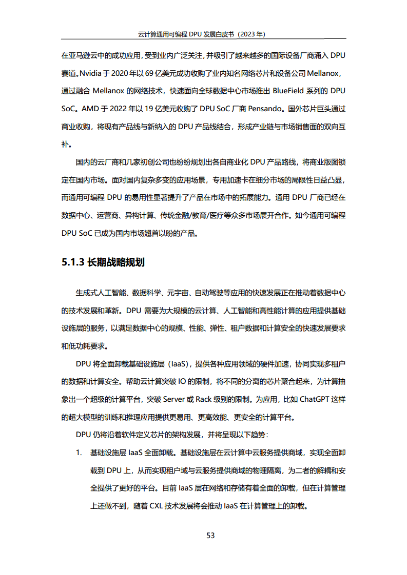 2023中国移动云计算通用可编程DPU发展白皮书图片
