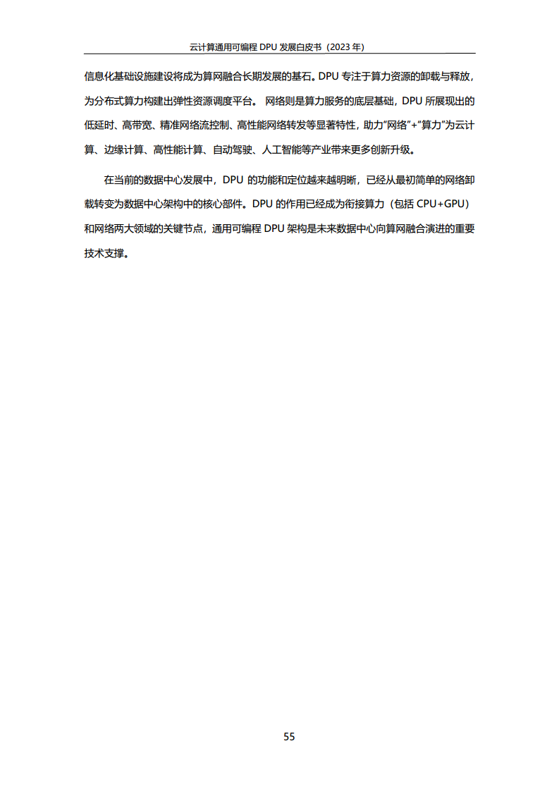 2023中国移动云计算通用可编程DPU发展白皮书图片