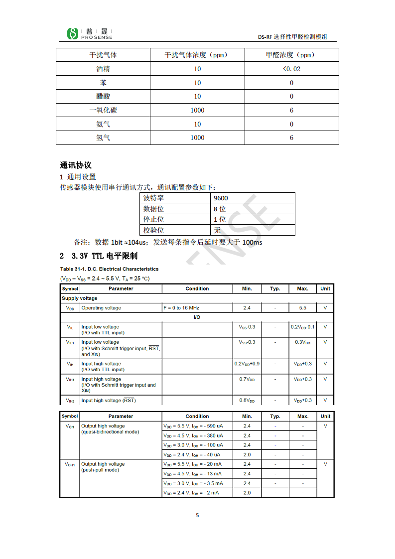 英国达特DS-RF型选择性甲醛检测模组 智能传感器模组 甲醛传感器图片