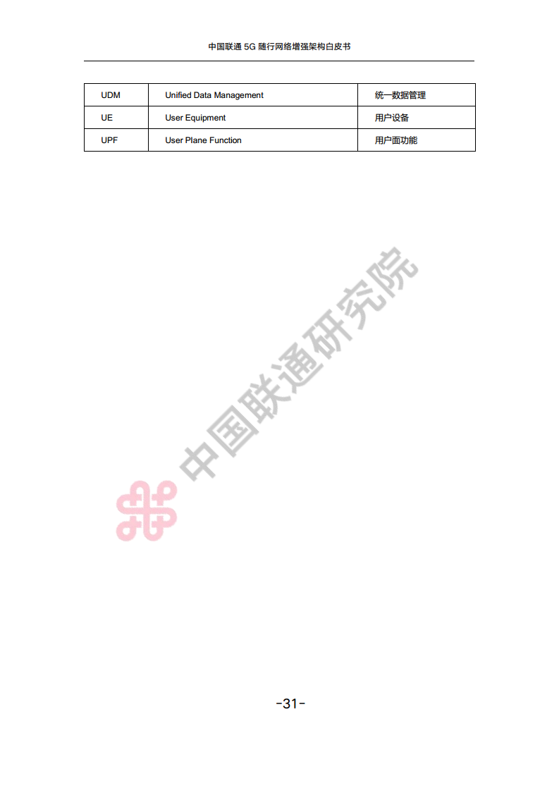 中国联通5G随行网络增强架构白皮书图片