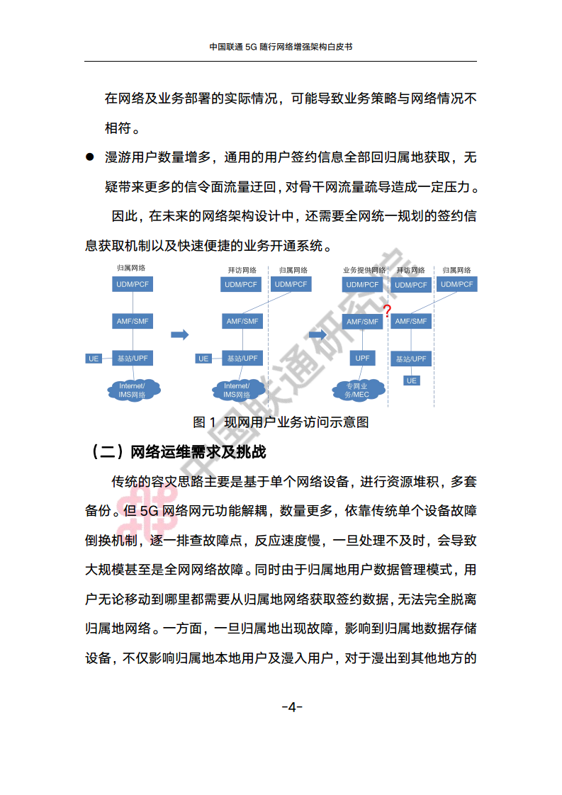 中国联通5G随行网络增强架构白皮书图片
