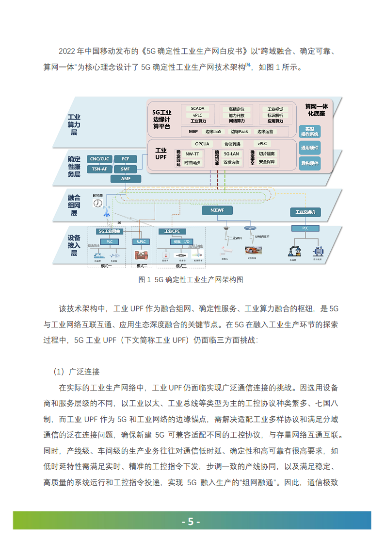 5G工业UPF（OT-UPF）白皮书图片