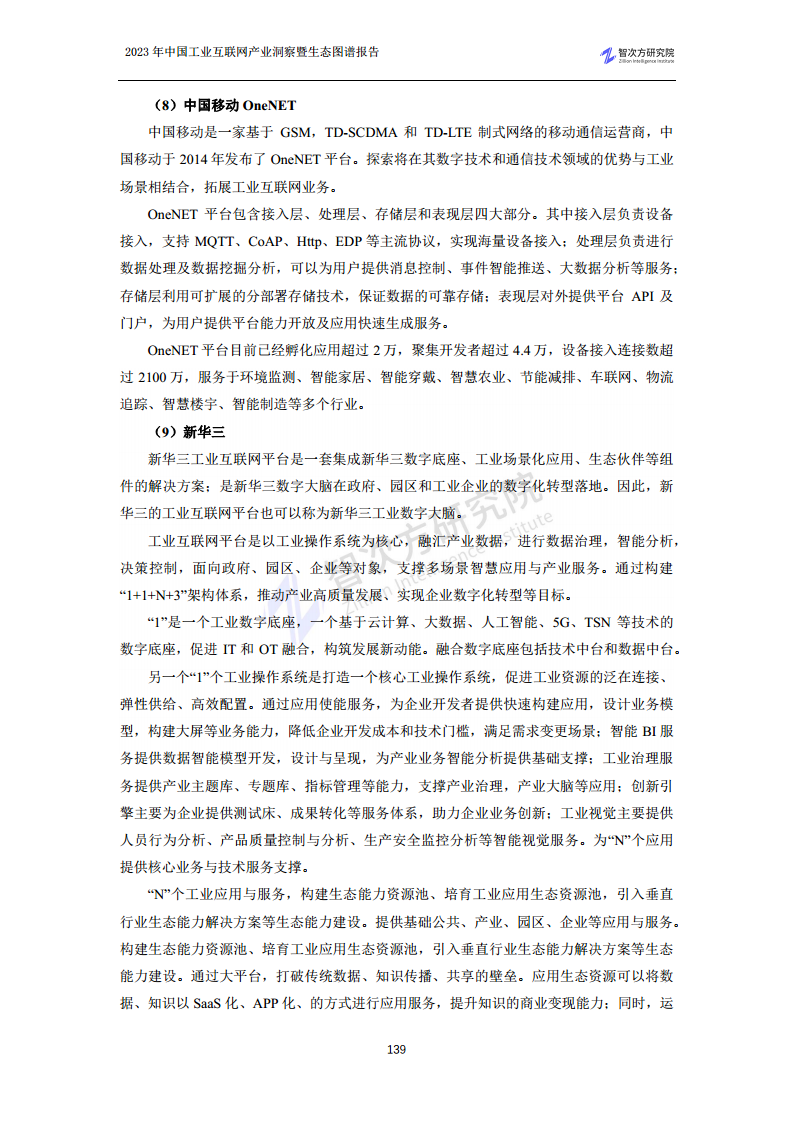 2023中国工业互联网产业洞察暨生态图谱报告图片