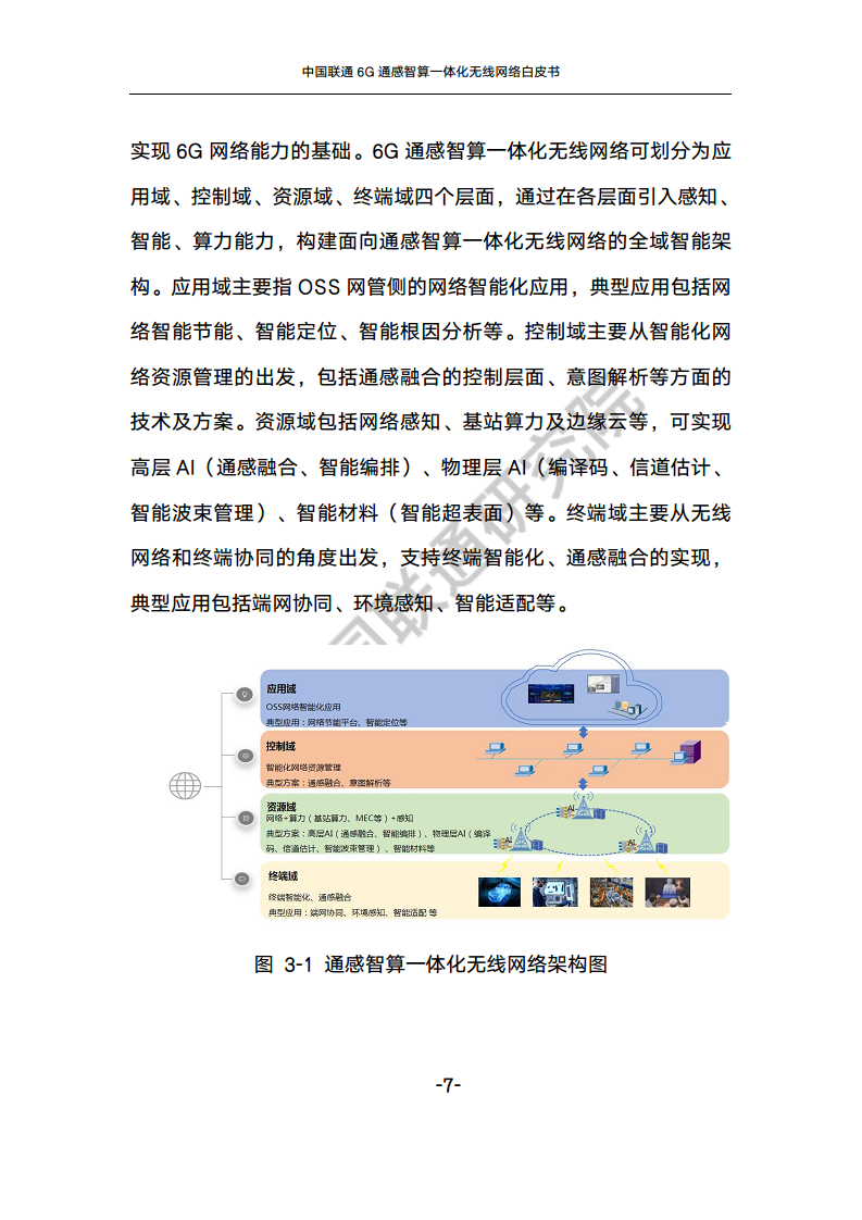 中国联通6G通感智算一体化无线网络白皮书图片