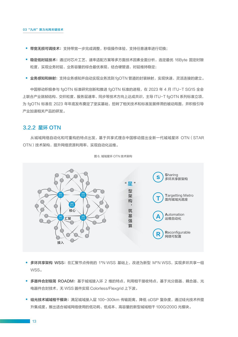 “九州”算力光网目标架构白皮书图片