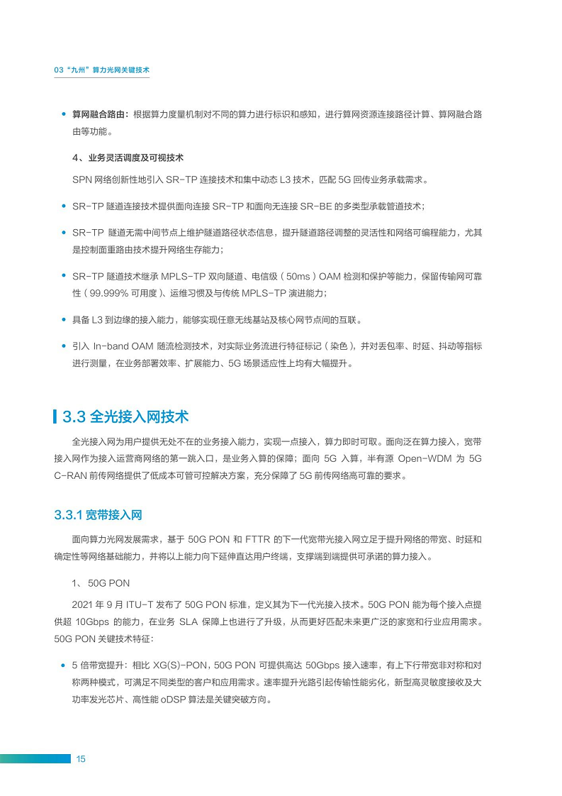 “九州”算力光网目标架构白皮书图片