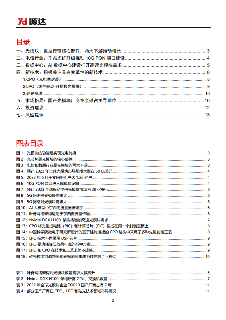 通信设备行业研究系列一：光模块行业需求高增，积极关注新技术变化图片