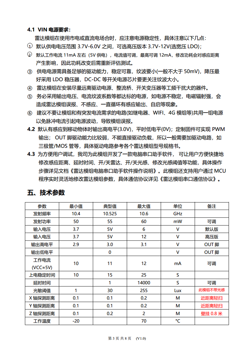 雷达感应模组RAD-06-0740图片