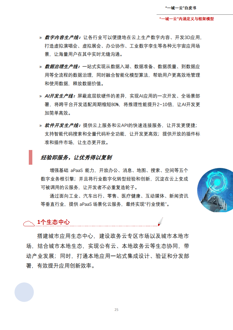 一城一云服务城市高质量发展白皮书图片