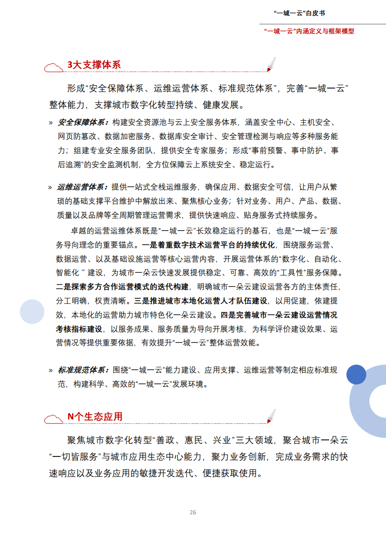 一城一云服务城市高质量发展白皮书图片