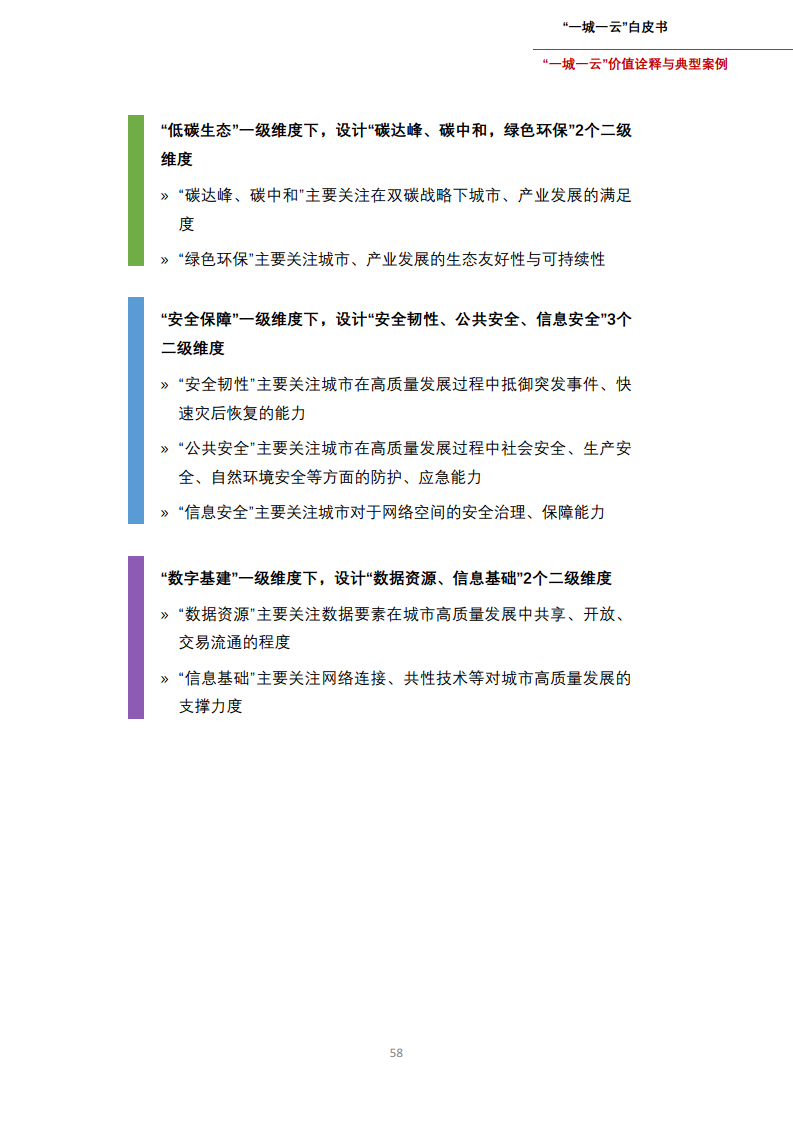 一城一云服务城市高质量发展白皮书图片