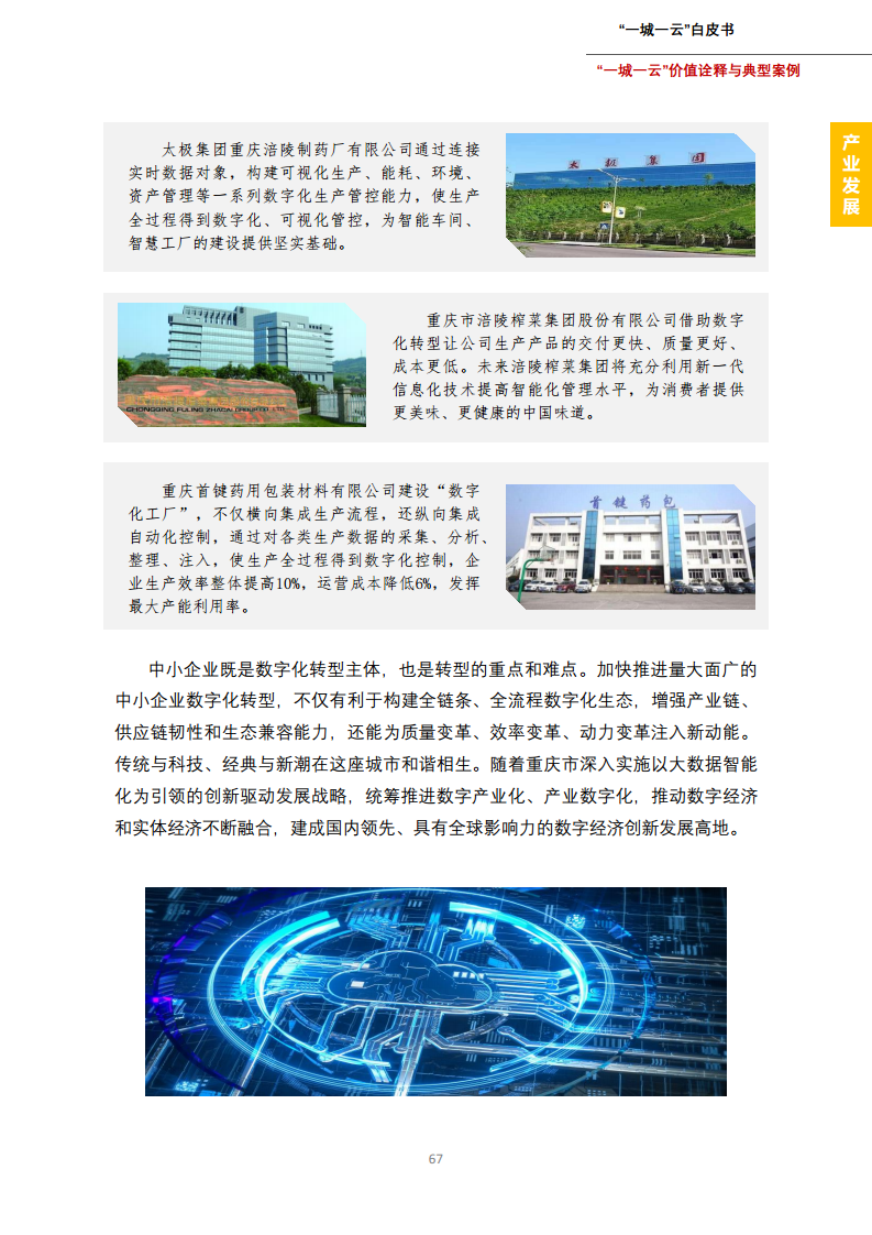 一城一云服务城市高质量发展白皮书图片