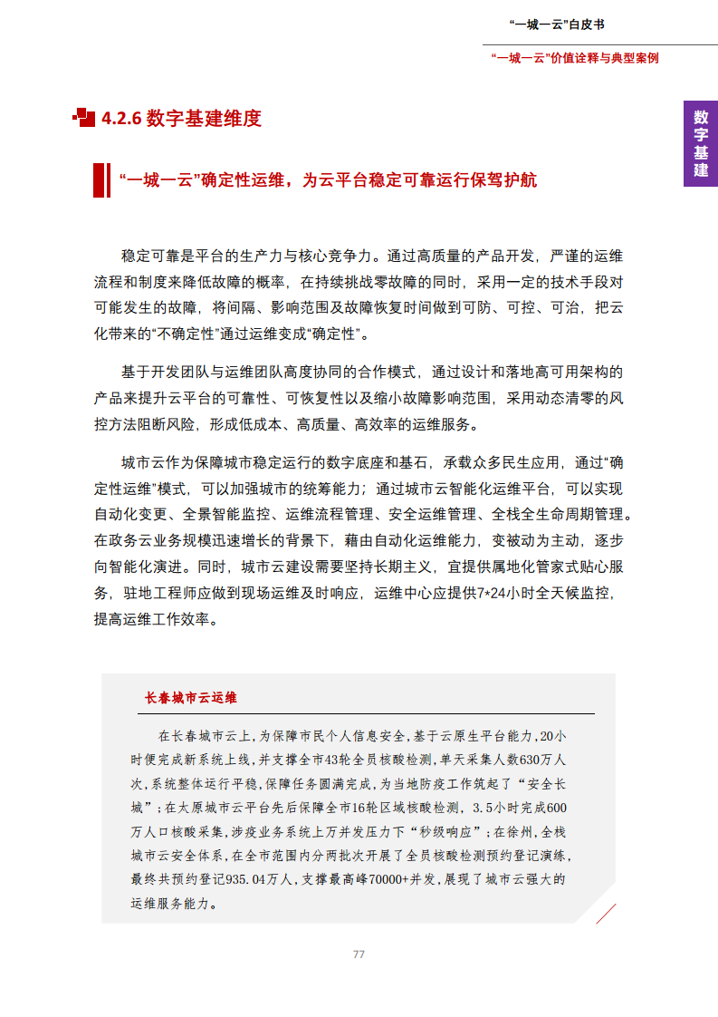一城一云服务城市高质量发展白皮书图片