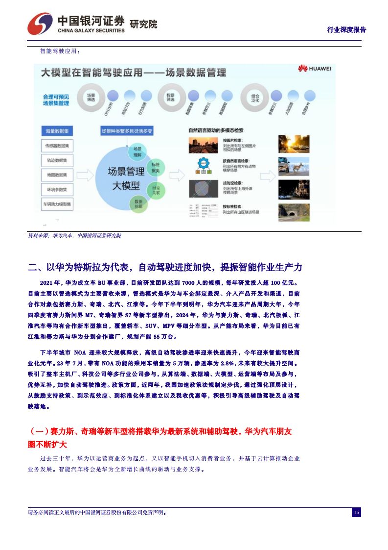 汽车行业深度报告：从鸿蒙OS4看华为智能汽车，加速推进智能交互和自动驾驶图片