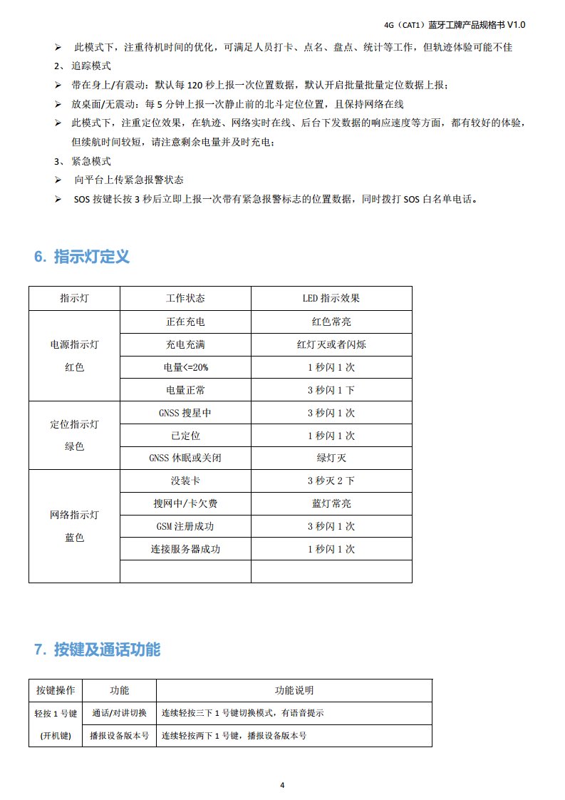 室内外4G电子定位工牌图片