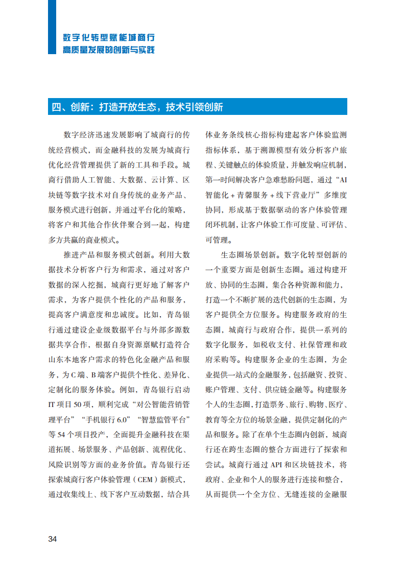 2023数字化转型赋能城商行高质量发展的创新与实践报告图片
