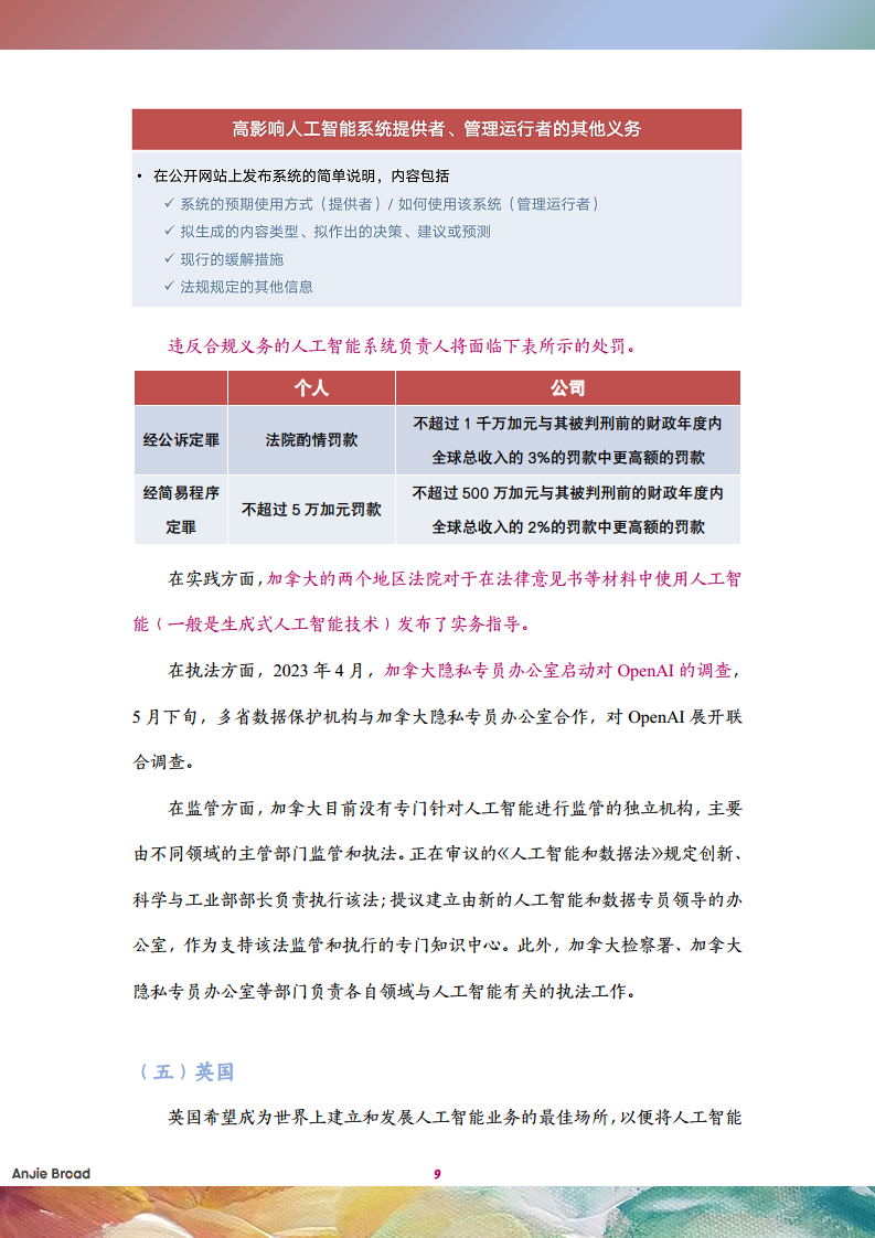 全球生成式人工智能监管研究报告图片